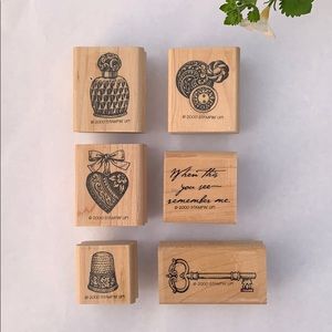 Vintage (2000) Antique Collectibles SU Stamp Set